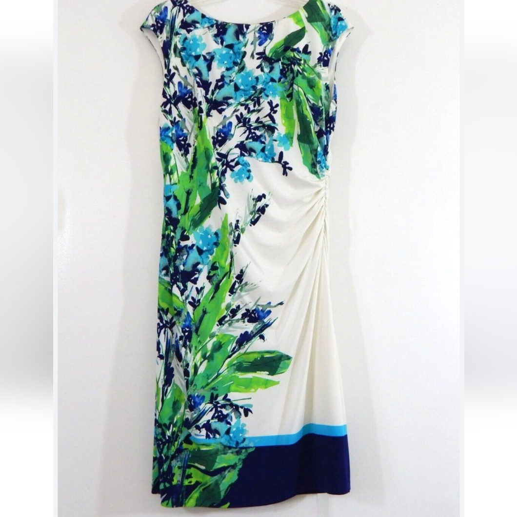 Nwt Lauren Ralph Lauren Floral Sleeveless Dress